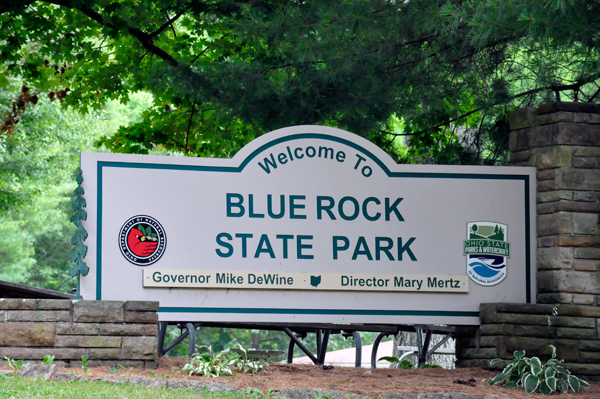 Blue Rock State Park sign